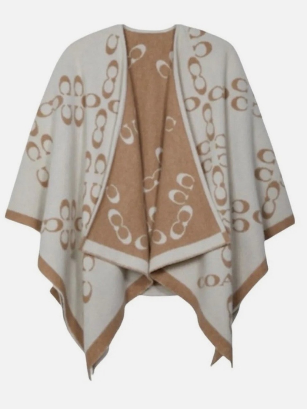 Coach Logo Cape - Chalk/Taupe